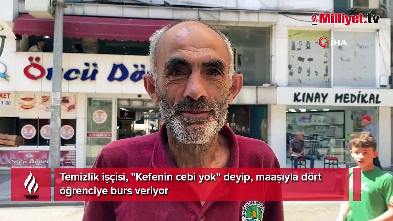 Temizlik işçisi, "Kefenin cebi yok" deyip, maaşıyla dört öğrenciye burs veriyor
