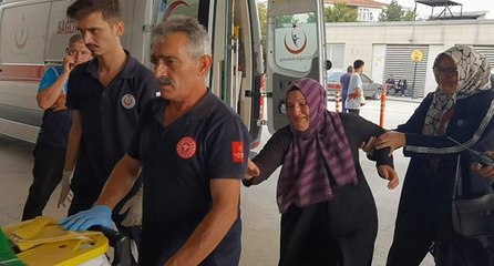 Çalıştığı hastaneye getirilen yaralı oğlunu görünce fenalık geçirdi