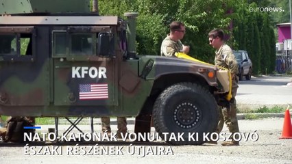 Nagy a feszültség Koszovóban, kivezényelték a NATO-katonákat az utakra