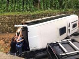 Son dakika haber: Rize'de tur minibüsü devrildi: 24 yaralı