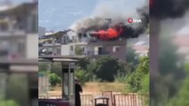 Antalya haberleri... Antalya'da bir daire alev alev yandı