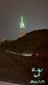 منظر مهيب لتوثيق عناق البرق بقمة برج الساعة خلال أمطار الجمعة