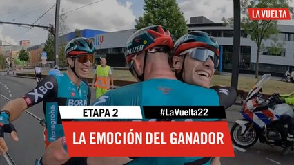 La emoción del ganador / Winner's emotion - Étape 2 / Stage 2 | #LaVuelta22