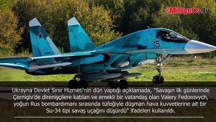 Dünyanın konuştuğu olay! 'Tüfeğiyle Rus uçağını düşürdü'