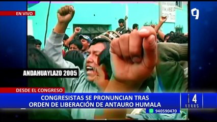 Antauro Humala: congresistas se pronuncian tras orden de liberación por redención de pena