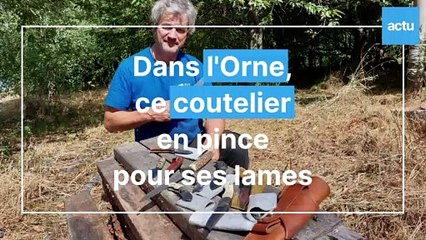 Coutelier dans l'Orne, Thierry Le Sénécal en pince pour ses lames
