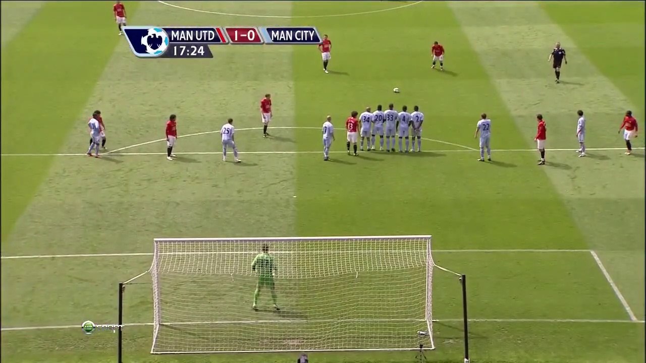 Cristiano Ronaldo Free Kick Goal VS Manchester City 2009