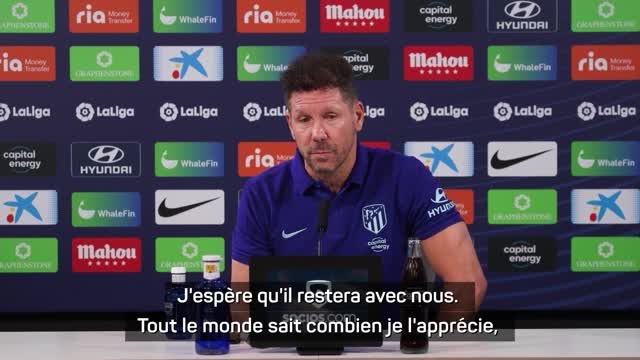 2e j. - Simeone : J'espère que Griezmann restera avec nous, tout le monde sait combien je l'aime