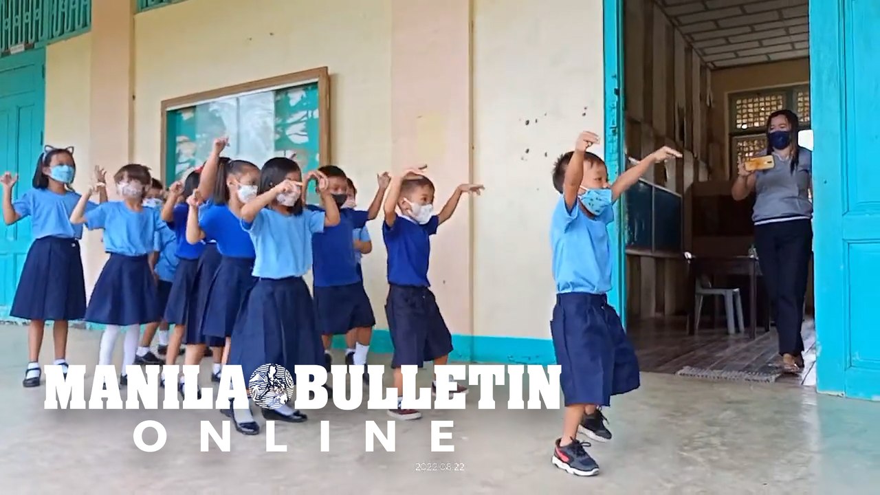 Pupils danced to Psy's 'Ganji' on their first day of face-to-face class