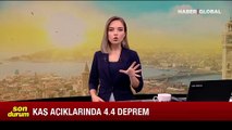 Son Dakika! AFAD: Antalya Kaş'ta 4,4 büyüklüğünde deprem