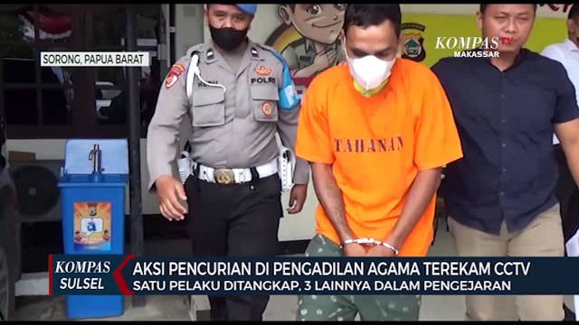 Aksi Pencurian Di Pengadilan Agama Terekam Cctv