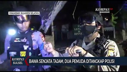 Bawa Senjata Tajam, Dua Pemuda Ditangkap Polisi