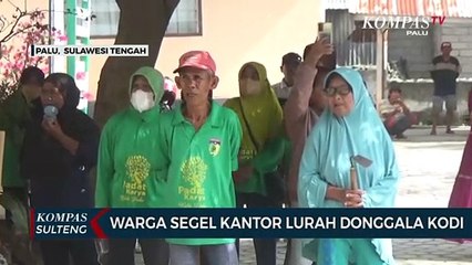 Warga Segel Kantor Lurah Donggala Kodi
