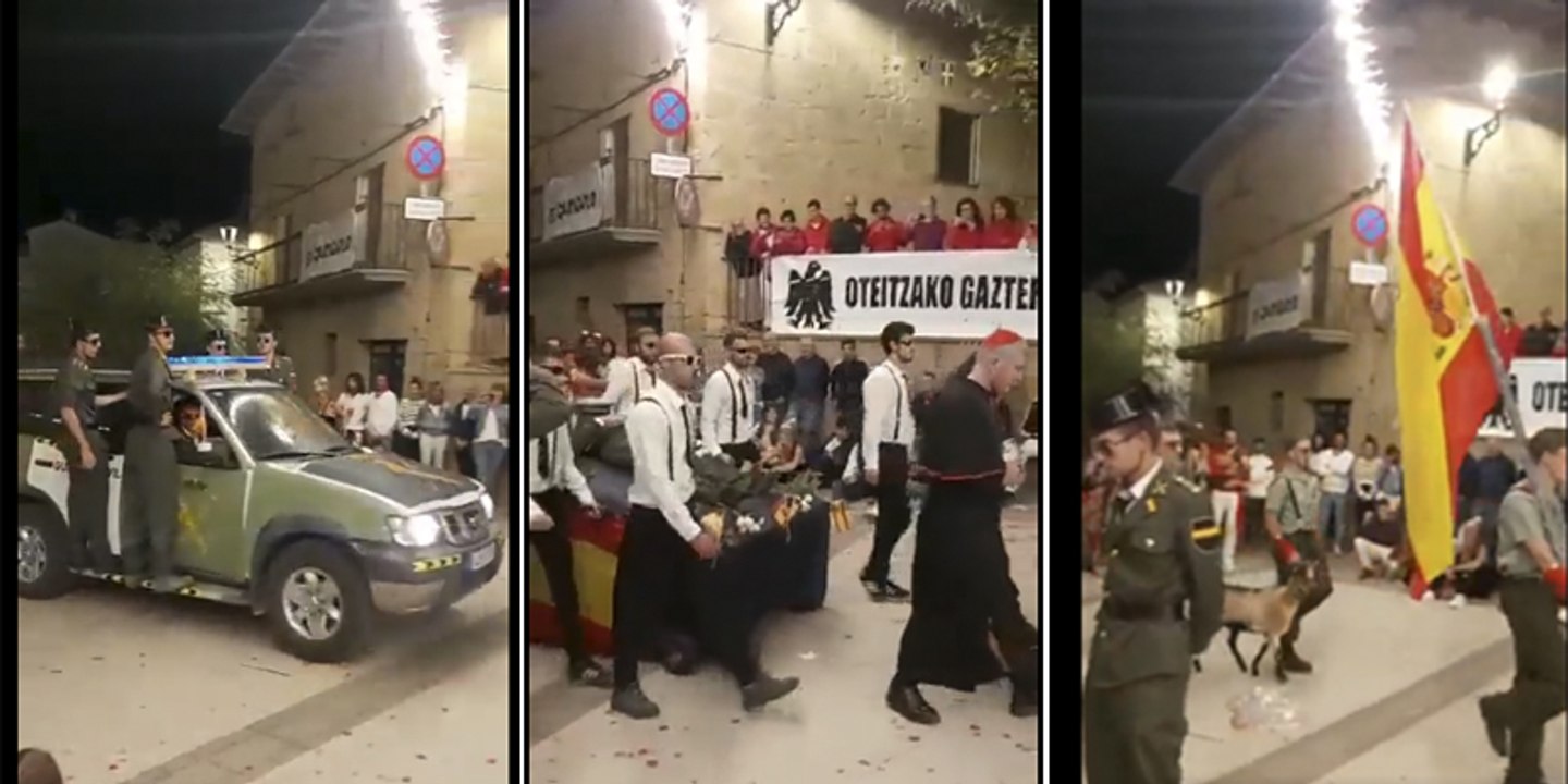 La ofensiva burla a la Guardia Civil, La Legión y Franco en las fiestas de Oteiza (Navarra)