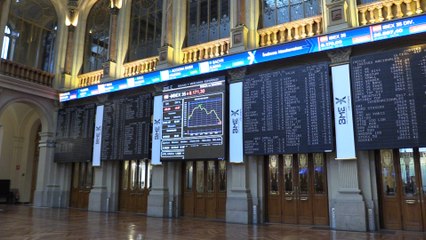 La Bolsa española aumenta su caída al 0,5 % y cotiza por debajo 8.200 puntos