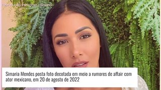 Simaria surge com decote em foto em meio a rumores de affair com ator: 'A véia tá on'