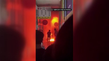 상가 화재 100여 명 대피...만취 운전자, 잇단 충돌사고 / YTN