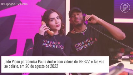 Jade Picon parabeniza Paulo André com cenas do 'BBB22', mas detalhe na música rouba a cena. Saiba!