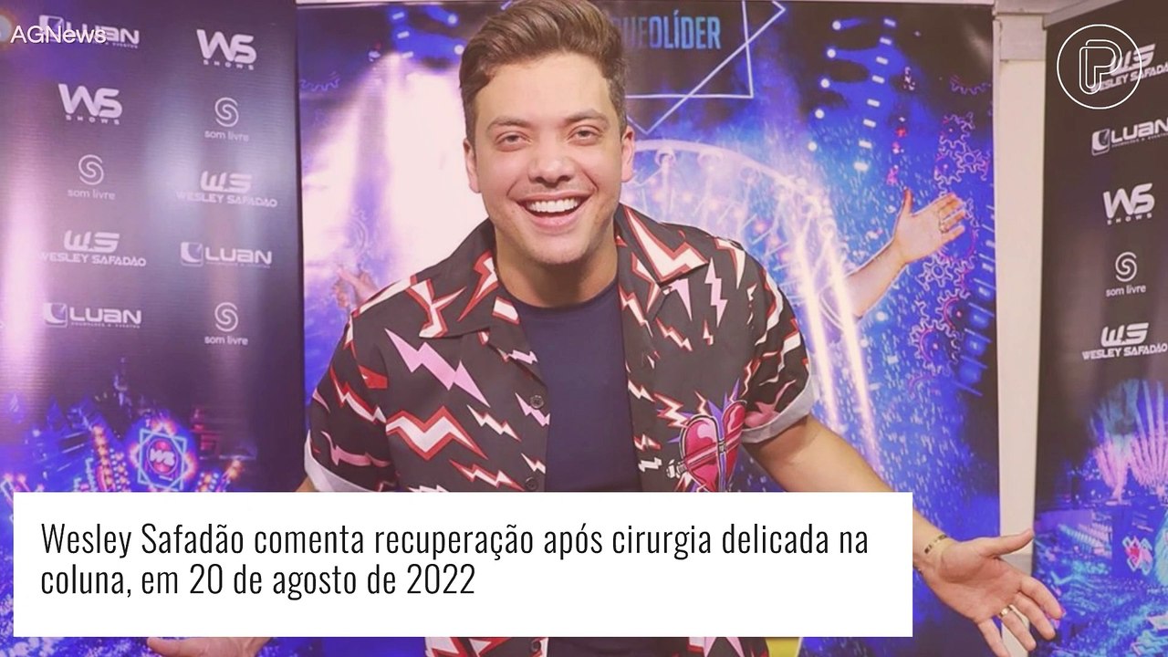 Wesley Safadão comenta recuperação de cirurgia delicada na coluna: 'Tenho arriscado me mexer mais'