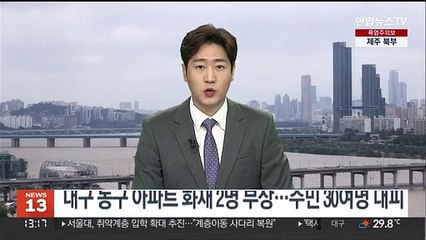 대구 동구 아파트 화재 2명 부상…주민 30여명 대피