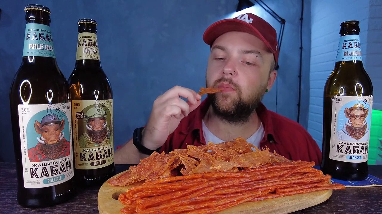 DO NOT DO THAT! ASMR DRINKING BEER + VODKA & EATING JERKY KABANOSY & SMOKE A CIGARETTE | NO TALKING