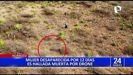 Huánuco: gracias a un drone ubican cuerpo de anciana de 72 años que estaba desaparecida
