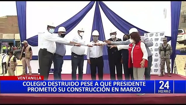 Ventanilla: colegio Virgen de Fátima en ruinas pese a promesas del presidente Castillo