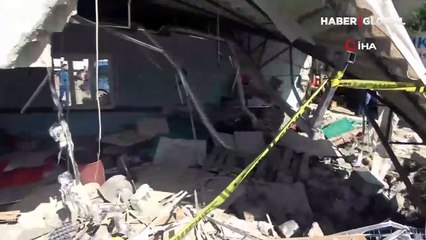 Mardin'de katliam gibi kazanın ardından oluşan hasar böyle görüntülendi