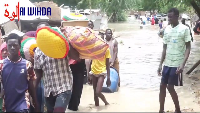 Tchad : des habitations effondrées dans le 5ème arrondissement de N'Djamena à la suite des inondations