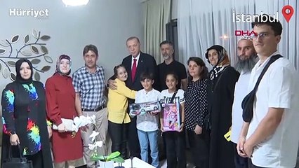 Cumhurbaşkanı Erdoğan'ın konuk olduğu evde Ecemsu'nun hediye ettiği şiirin hikayesi