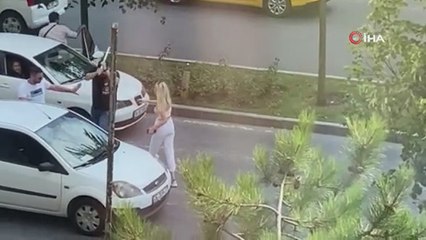 İstanbul’da trafikte sopalı maganda dehşeti kamerada