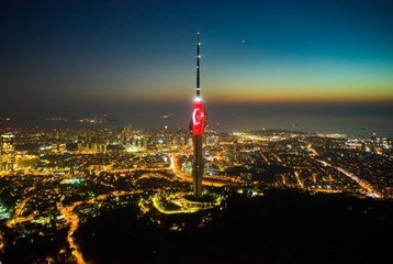 İstanbul'un simge yapısı Çamlıca Kulesi 788 binden fazla ziyaretçi ağırladı