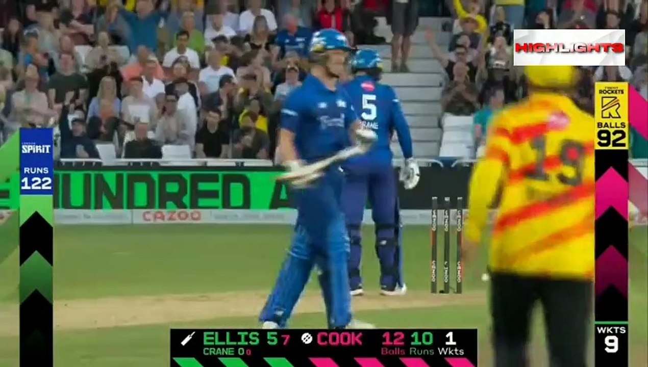 Trent Rockets vs London Spirit  Match 20 Highlights | Hundred Mens Competition 2022