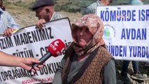 Denizli'de halk kömür madenine karşı nöbete başladı... Yaşlı kadının anlattıkları gündem oldu!