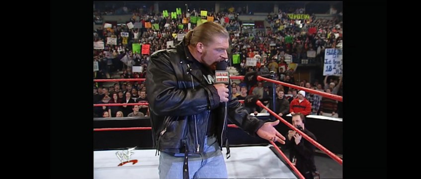 Triple H, Stephanie, Mr Mcmahon, Kurt Angle and Trish Stratus segment