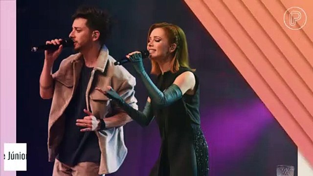 O reencontro de milhões! Sandy recebe Júnior Lima no palco e leva público ao delírio. Fotos!