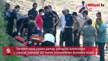 Ordu’da yamaç paraşütü kumsala düştü: 2 yaralı