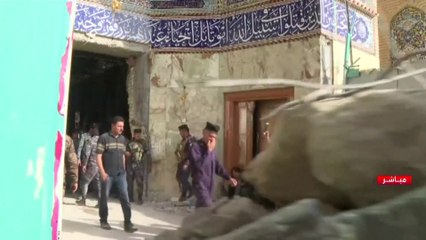 مراسل العربية: الجرافات ترفع الأنقاض لإنقاذ العالقين تحت ركام المزار بكربلاء