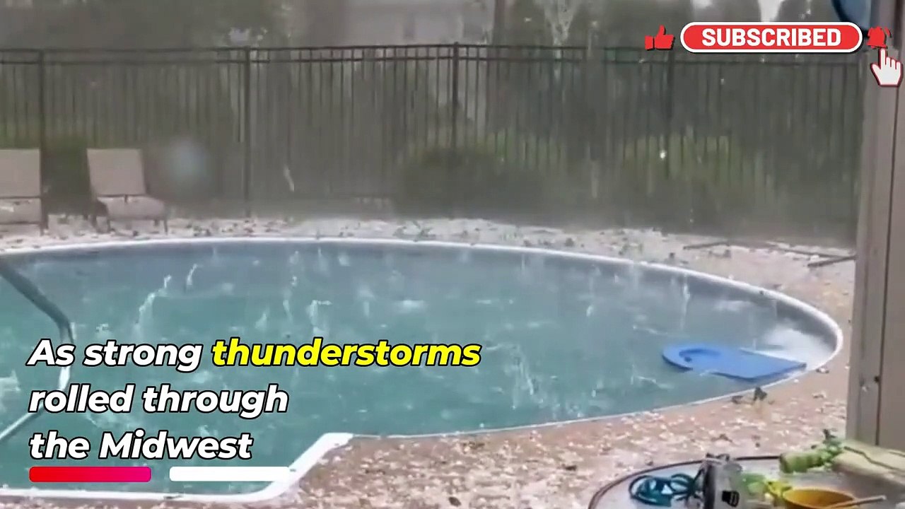 What is Happening in USA! Hail Hits Des Moines Iowa! Brakes Car Windshields