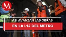 Sheinbaum supervisa obras en tramo subterráneo de L12 del Metro