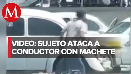 Hombre ataca con machete a un taxista en Acapulco; captan agresión