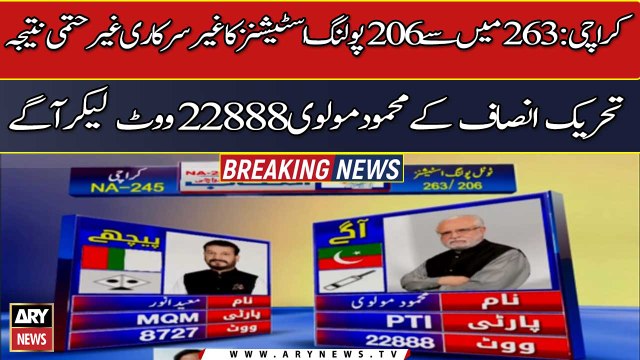 NA-245 By-Election: PTI leads NA-245 by-poll as vote count underway