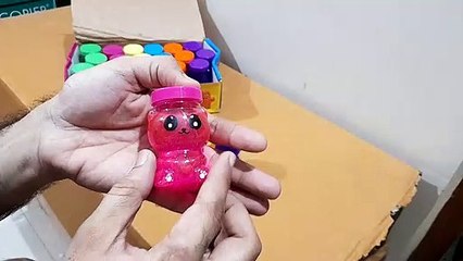 Unboxing and Review of Cute baby face slime for kids fun