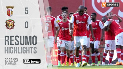Highlights: SC Braga 5-0 Marítimo (Liga 22/23 #3)