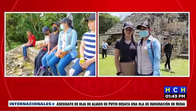 ¡Con fines educativos! Estudiantes visitan sitio arqueológico Maya de Jigua, Copán