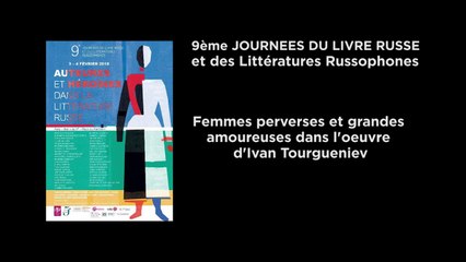 Femmes perverses et grandes amoureuses dans l'oeuvre de Tourgueniev