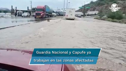 Sonora queda incomunicada; colapsan carreteras por lluvias en Guaymas y Empalme