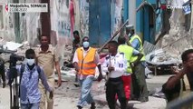Nach Anschlag in Somalia: Zerstörungen zeigen Ausmaß der Attacke