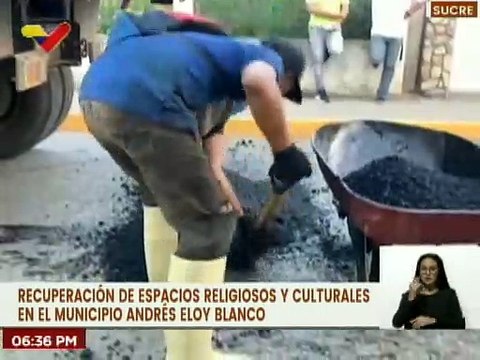 Sucre | Activan recuperación de espacios religiosos y culturales en el municipio Andrés Eloy Blanco