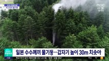 [와글와글] 일본 수수께끼 물기둥‥갑자기 높이 30m 치솟아